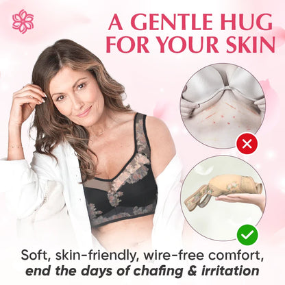 ElleBloom - Ice Silk Lace Cooling Comfort Bra